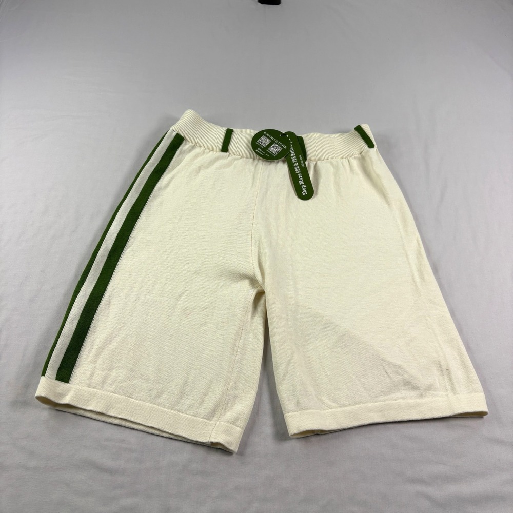 Oxknit Shorts Mens XL Ivory Stretch Casual Lounge Tennis Preppy NEW